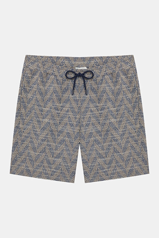 Indigo Patterned Men's Shorts