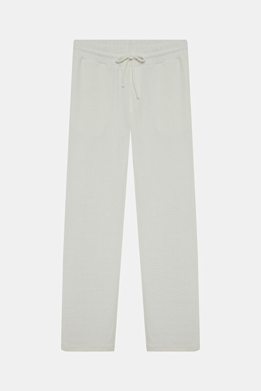 Ecru Straight Leg Men's Trousers