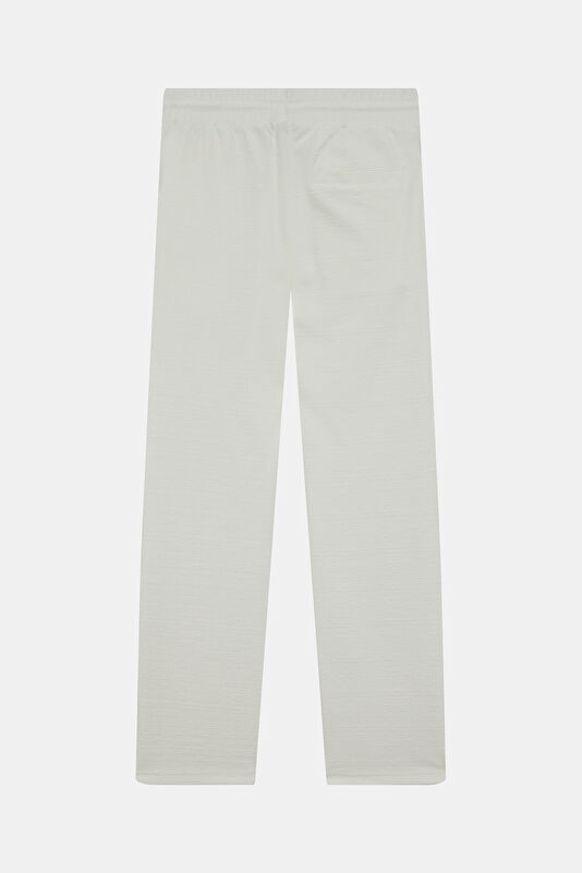 Ecru Straight Leg Men's Trousers 2