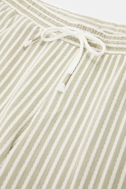 Beige Patterned Men's Shorts 3