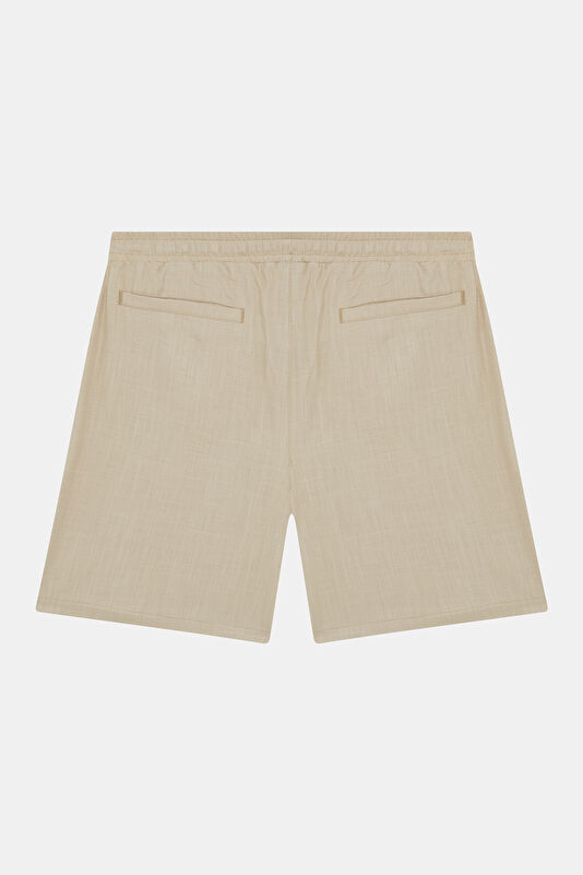 Natural Embroidered Men's Shorts 2