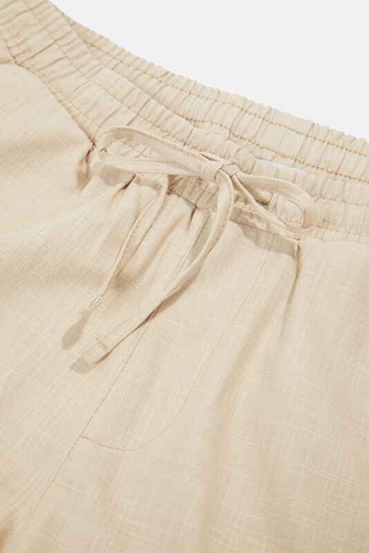 Natural Embroidered Men's Shorts 3