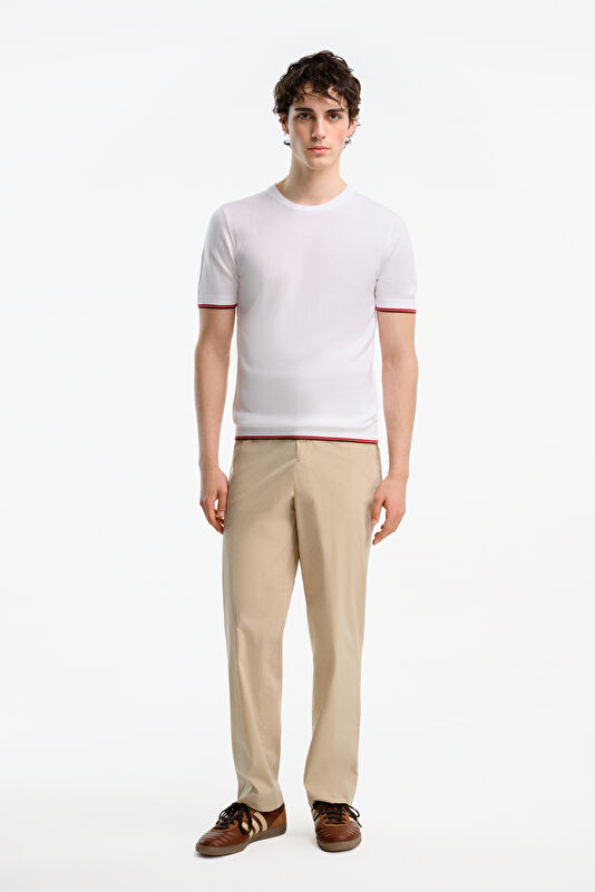 White Crew Neck Men's T-Shirt 3