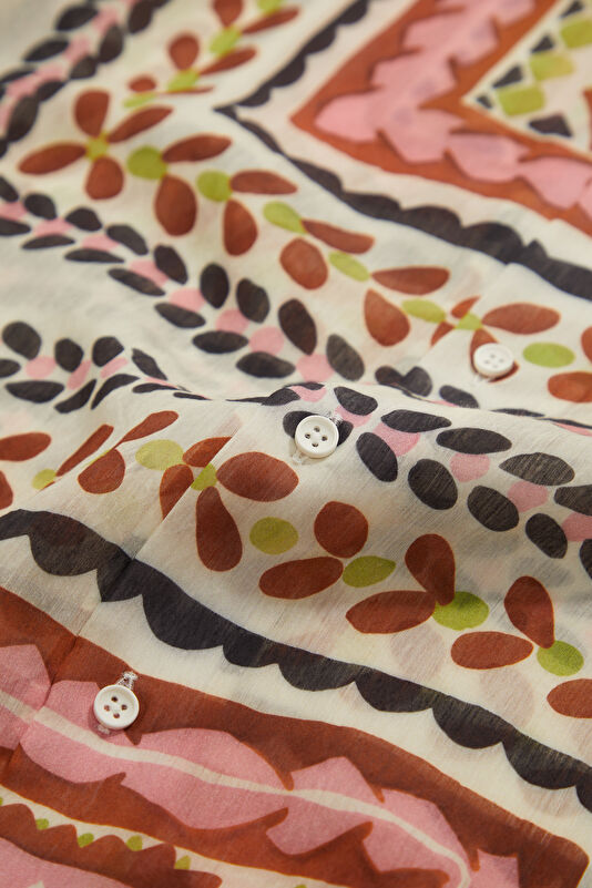 Multicolored Patterned Resort Collar Men's Shirt 4