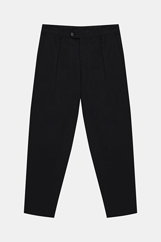 Relax Fit Black Tapered Fit Men's Pants