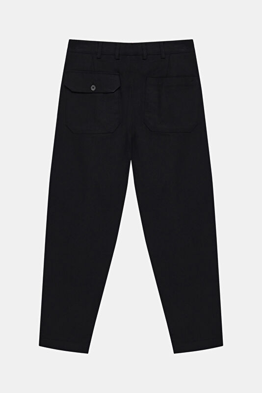 Relax Fit Black Tapered Fit Men's Pants 2