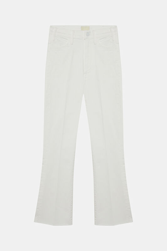 White Bootcut Women's Trousers