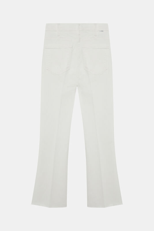 White Bootcut Women's Trousers 2