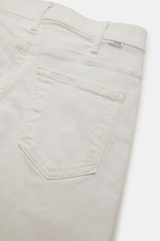 White Bootcut Women's Trousers 4