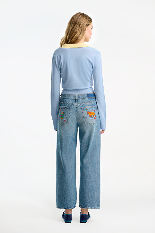 Blue Straight Women's Jeans 2
