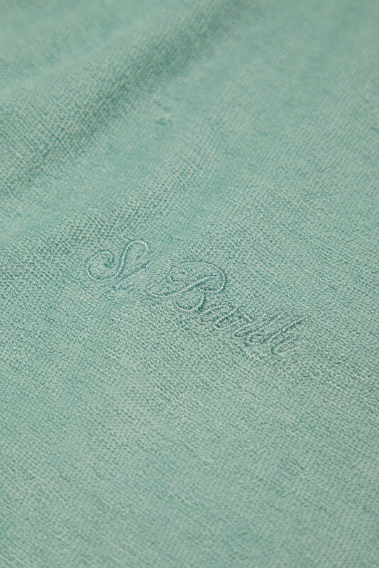 Relax Kalıp Yeşil Bisiklet Yaka Erkek T-Shirt 4