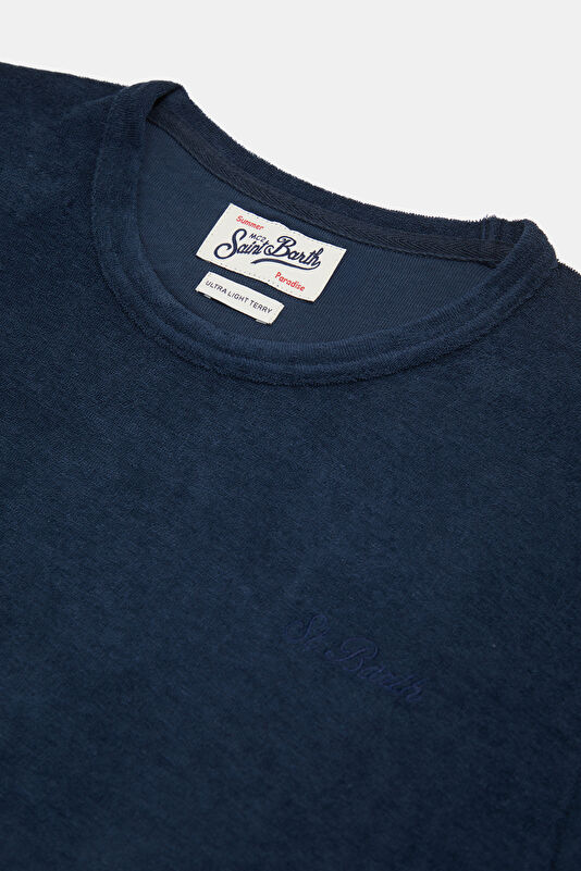 Relax Fit Navy Crew Neck Men's T-Shirt 3