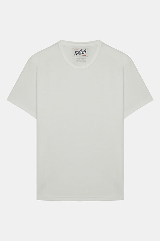 Relax Fit White Crew Neck Men's T-Shirt