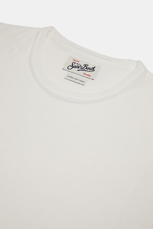 Relax Fit White Crew Neck Men's T-Shirt 3