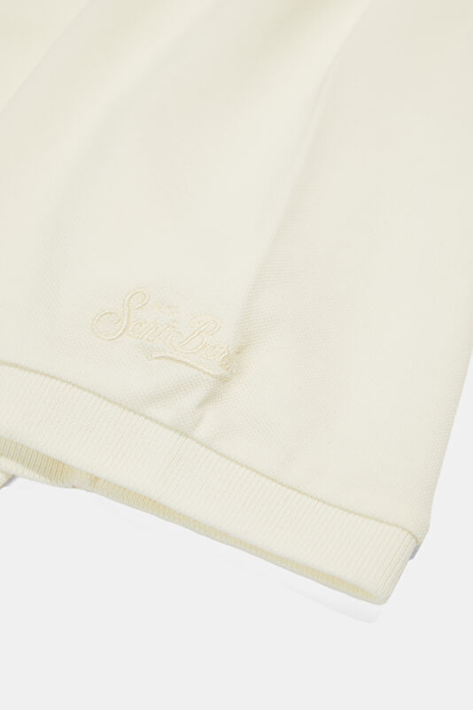 Relax Kalıp Ekru Polo Yaka Erkek T-Shirt 4