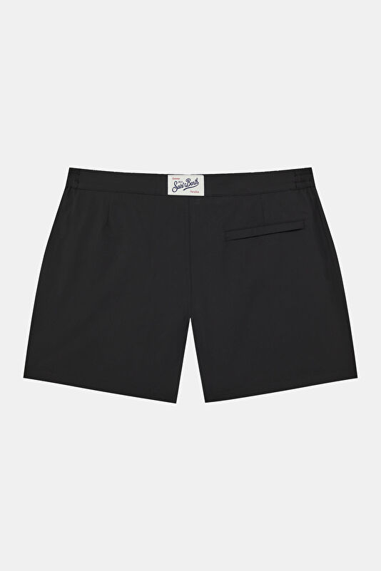 Men's Swimsuit with Black Pattern and Elastic Waistband 2