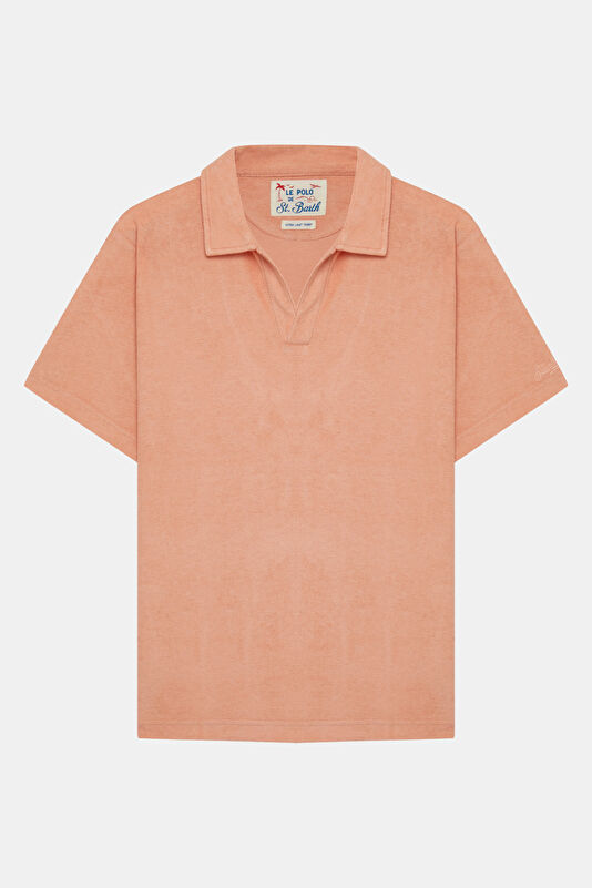 Relax Kalıp Turuncu Polo Yaka Erkek T-Shirt