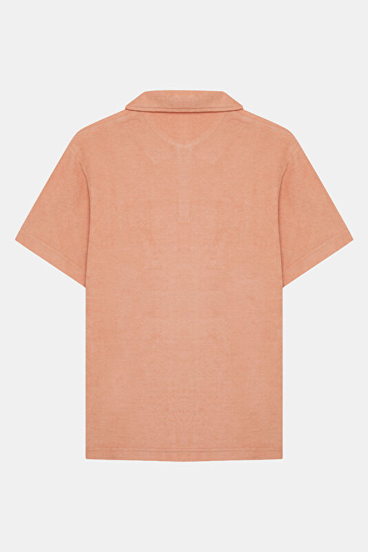 Relax Kalıp Turuncu Polo Yaka Erkek T-Shirt 2