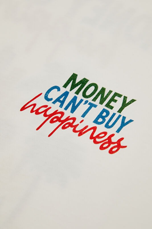 Delmar Money Happiness Men's White T-Shirt 4