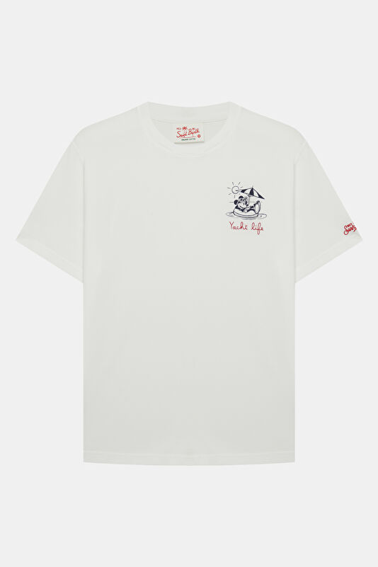 Portofino Mickey Yacht Life Men's White T-Shirt