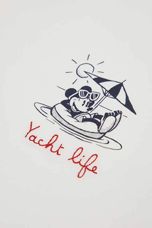 Portofino Mickey Yacht Life Men's White T-Shirt 4