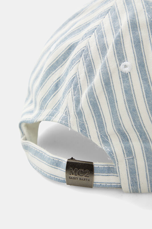Baseball N Striped Blue Hat 3