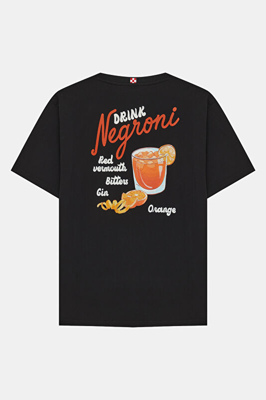 Portland Drink Negroni Men's Black T-Shirt