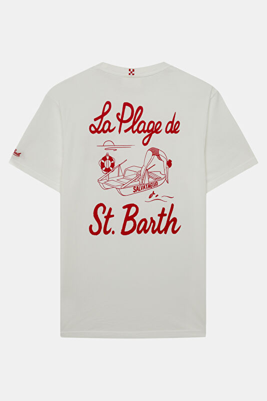 Portland Plage De Sb Men's White T-Shirt