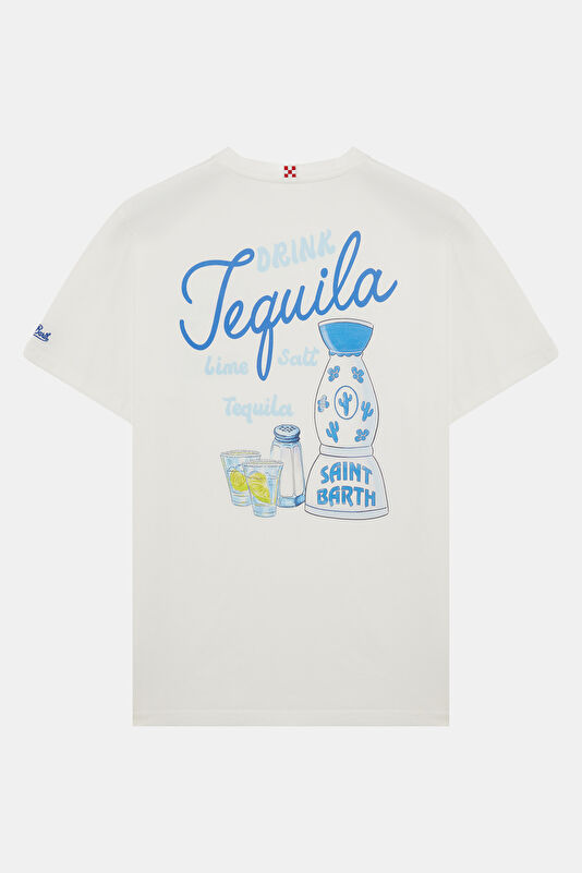 Portland Drink Tequila Erkek Beyaz T-Shirt 2