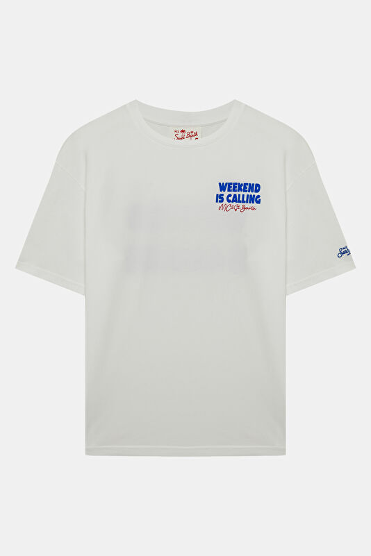 Delmar Weekend Jet Men's White T-Shirt 2