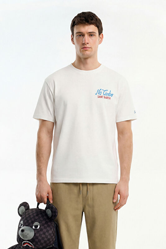 Portland No Carbo Erkek Beyaz T-Shirt
