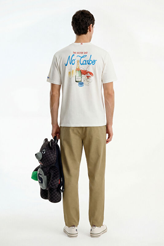 Portland No Carbo Erkek Beyaz T-Shirt 2