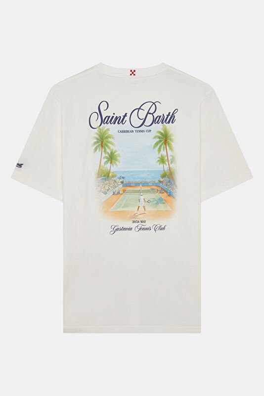 Portland Gustavia Cup Erkek Beyaz T-Shirt
