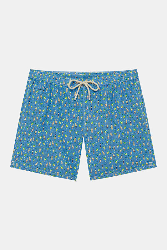 Lighting Micro Fantasy Hugo Night Men's Blue Swimsuit
