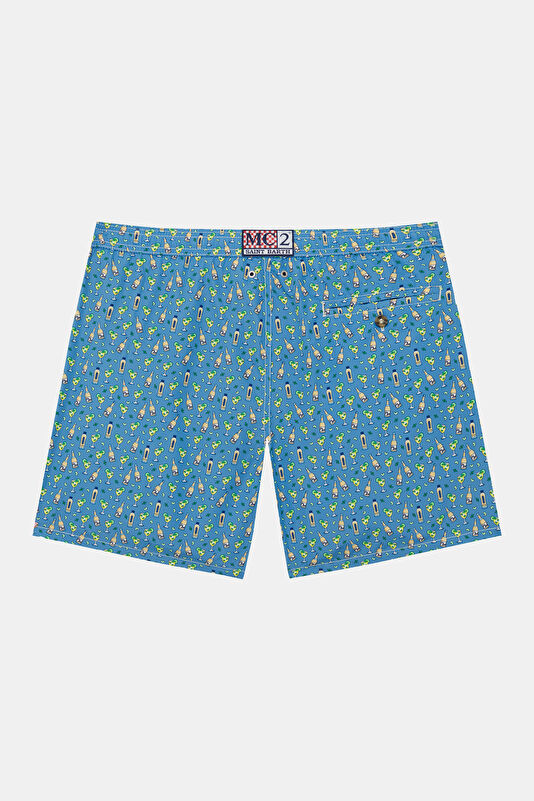 Lighting Micro Fantasy Hugo Night Men's Blue Swimsuit 2