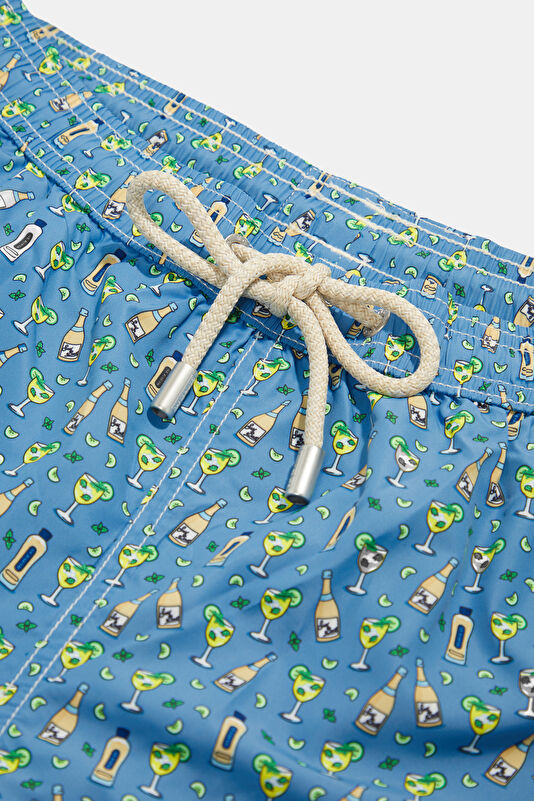 Lighting Micro Fantasy Hugo Night Men's Blue Swimsuit 3