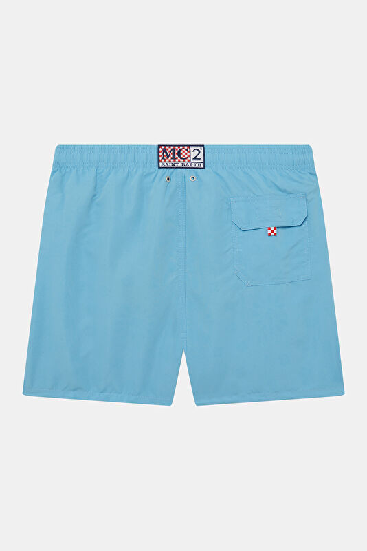 Lighting Magic Bandanna Pattern Men's Blue Swimsuit 2