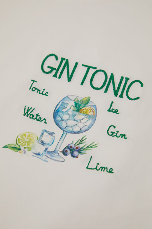Portofino Gin Tonic Recipe Men's White T-Shirt 4
