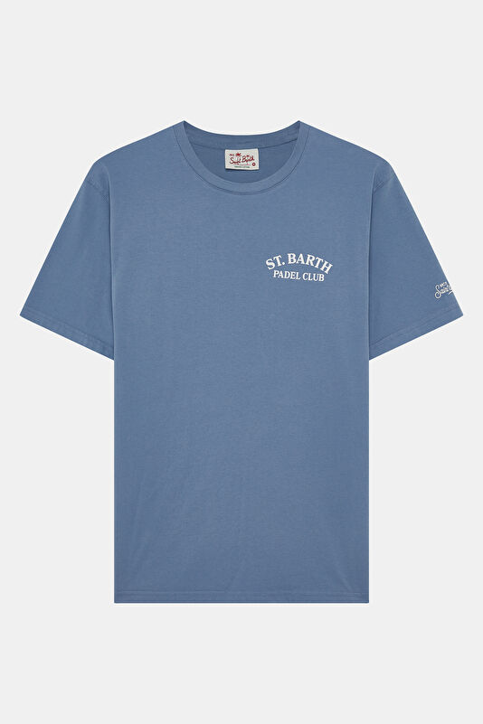 Portland Raquet Shop Erkek Mavi T-Shirt 2