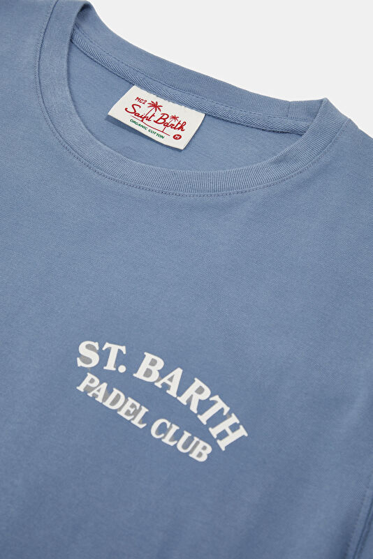 Portland Raquet Shop Erkek Mavi T-Shirt 3