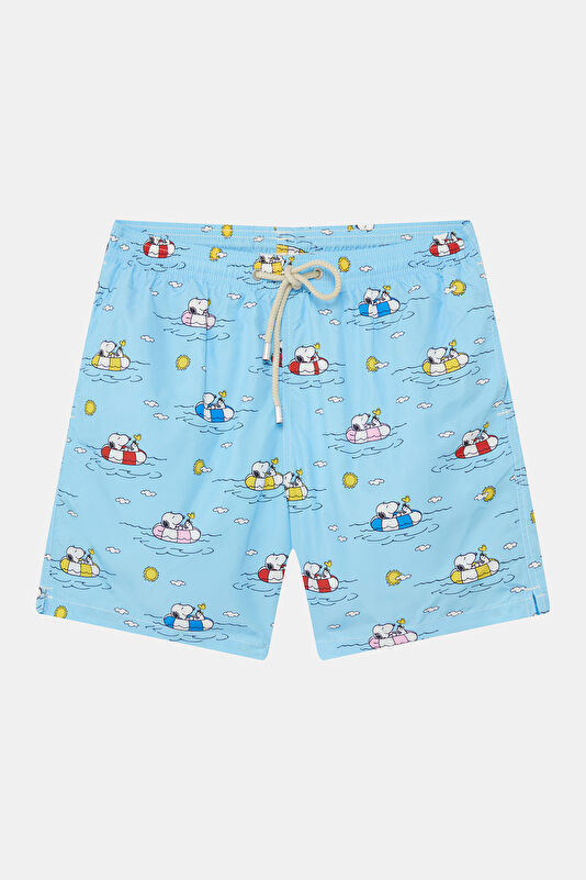Lighting Snoopy Chill Yacht Mavi Erkek Mayo