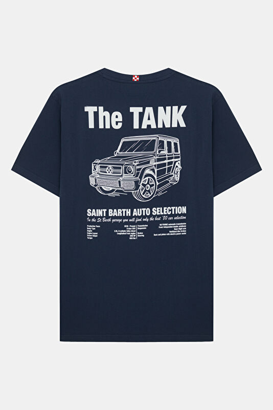 Portland Tank Garage Men's Navy T-Shirt