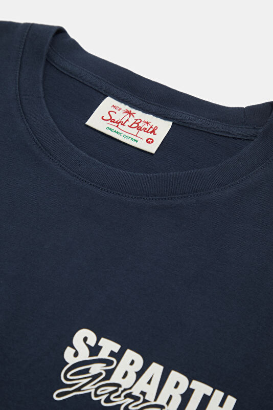 Portland Tank Garage Men's Navy T-Shirt 3