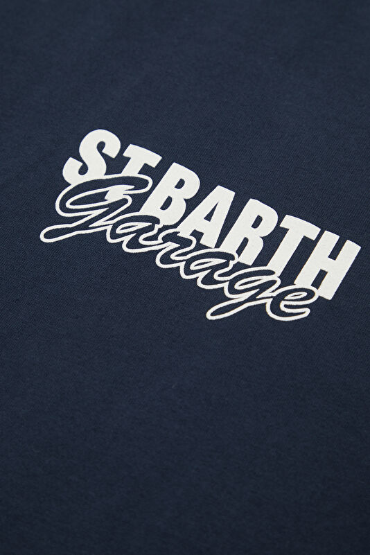 Portland Tank Garage Men's Navy T-Shirt 4