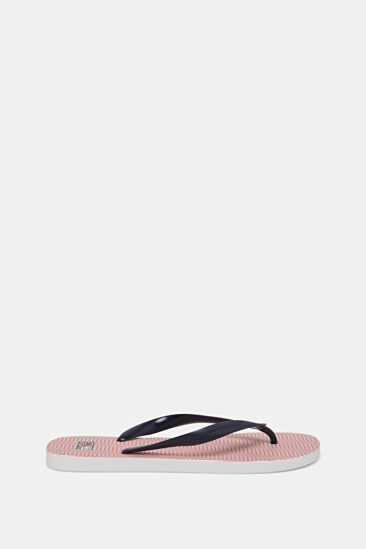 Tommy Striped Men's Red Slippers