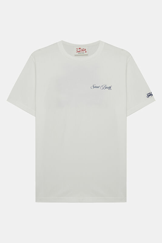 Portland St. Barth Hotel Erkek Beyaz T-Shirt 2
