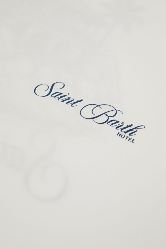 Portland St. Barth Hotel Erkek Beyaz T-Shirt 4