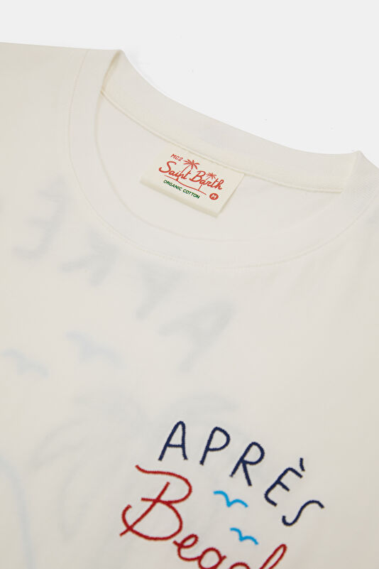 Portland Apres Beach Summer Erkek Beyaz T-Shirt 3