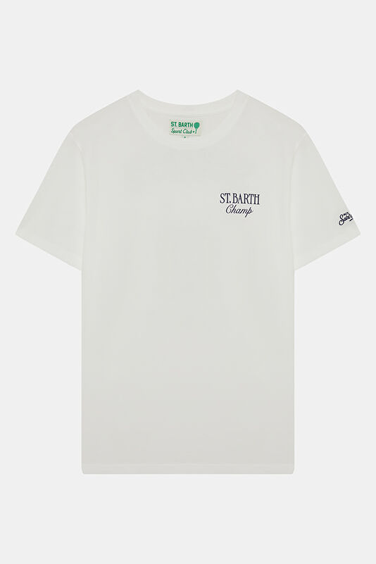 Portland Apres Tennis Champ Erkek Beyaz T-Shirt