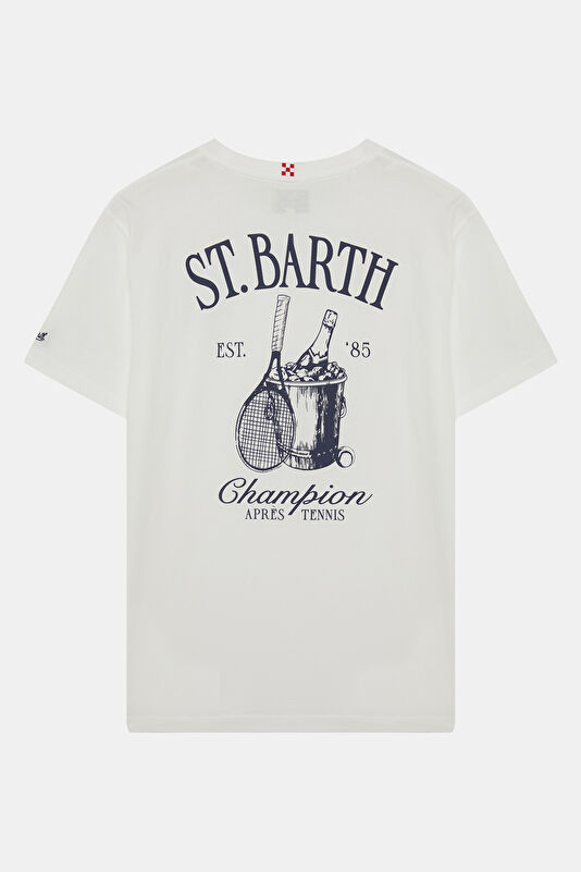 Portland Apres Tennis Champ Erkek Beyaz T-Shirt 2